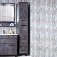 Пенал Бриклаер Чили 34 цемент, с бельевой корзиной