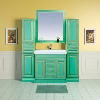 Мебель для ванной Misty Vena 90 салатовая, патина