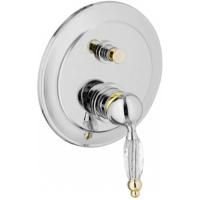 Смеситель для ванны Webert Alexandra AL860101017 с внутренней частью, хром/золото