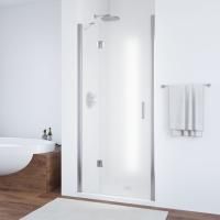 Душевая дверь в нишу Vegas Glass AFP TUR NOVO 110 08 10 L профиль глянцевый хром, стекло сатин