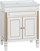 Тумба под раковину Misty Женева 60 белая патина