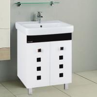 Тумба с раковиной Bellezza Натали 60 белая с черным