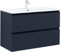 Тумба с раковиной Aquanet Джейн (Flat) 100 маренго