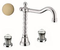 Смеситель для раковины Fiore Venere Sky Swarovski® 13ZZ0637, бронза
