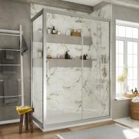 Душевой уголок Stworki Эстерсунд 120x80 см профиль хром матовый, прозрачное стекло