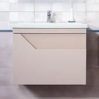 Тумба с раковиной Бриклаер Брайтон 60 подвесная, глиняный серый