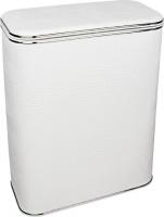 Корзина для белья Geralis KWH-B белая, хром, стандартная