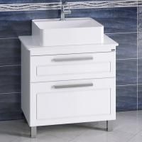 Тумба с раковиной СанТа Нептун 80 напольная, со столешницей