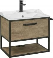 Тумба с раковиной Aquaton Лофт Фабрик 65 дуб кантри