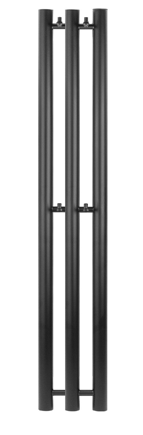 Полотенцесушитель водяной Secado Бергамо 3К 1000/140, черный матовый