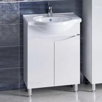 Тумба с раковиной СанТа Сатурн 60 напольная, 2 двери