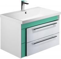 Тумба под раковину Iddis Color Plus 70 белая, мятная