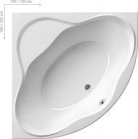 Акриловая ванна Ravak NewDay 150x150 см L/R