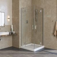 Душевой уголок Vegas Glass AFA LUX 110 07 crystalvision профиль матовый хром, стекло crystalvision