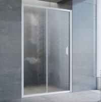 Душевая дверь в нишу Vegas Glass ZP 125 01 02 профиль белый, стекло шиншилла