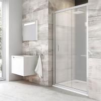 Душевая дверь в нишу Ravak BLDP2-110 Grape, профиль сатин