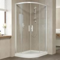 Душевой уголок Vegas Glass ZS-F 100*90 01 01 профиль белый, стекло прозрачное