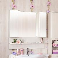 Зеркало-шкаф Бриклаер Карибы 100 светлая лиственница