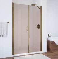 Душевая дверь в нишу Vegas Glass EP-F-2 125 05 05 L профиль бронза, стекло бронза