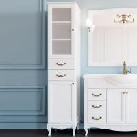 Пенал ValenHouse Эллина 40 L белый, фурнитура бронза