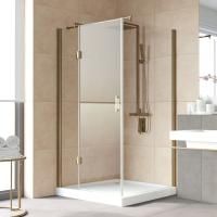 Душевой уголок Vegas Glass AFP-Fis Lux 120*100 05 01 L профиль бронза, стекло прозрачное