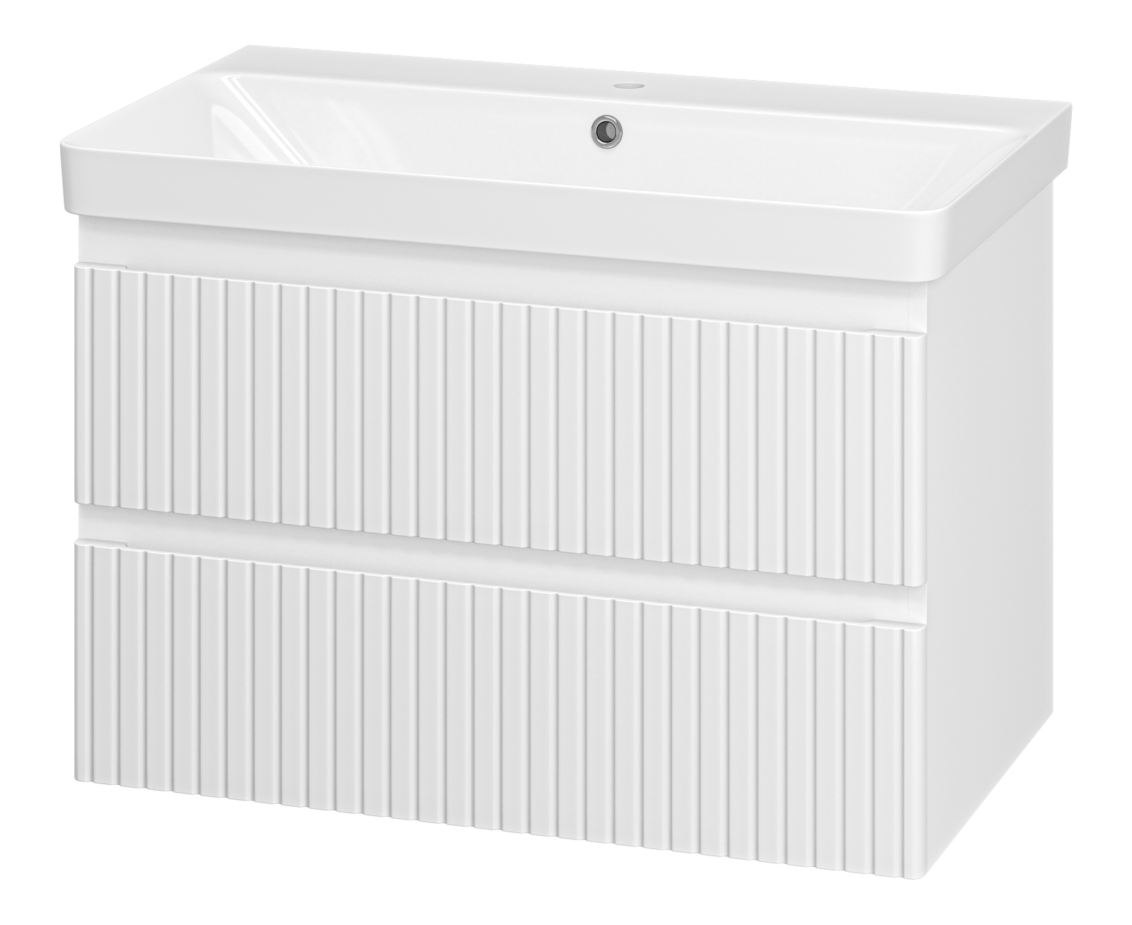 Тумба с раковиной Brevita Victory 80 подвесная, белая