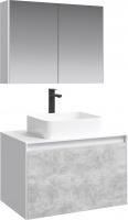 Мебель для ванной Aqwella 5 stars Mobi 80 белая, бетон светлый