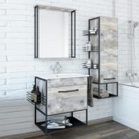 Мебель для ванной Sanflor Бруклин 60, бетон пайн экзотик