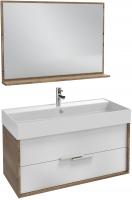 Мебель для ванной Jacob Delafon Vivienne 100 дуб табак/белый сатин, ручки белые