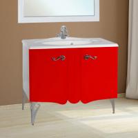 Тумба с раковиной Bellezza Эстель 90 красная