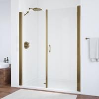Душевая дверь в нишу Vegas Glass EP-F-2 185 05 01 R профиль бронза, стекло прозрачное