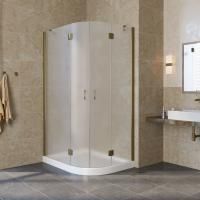 Душевой уголок Vegas Glass AFS-F LUX 110*90 05 10 L профиль бронза, стекло сатин