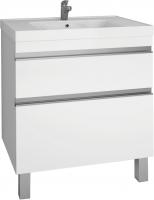 Тумба с раковиной Dreja Grace Plus 70 с опорами, белый глянец