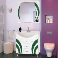 Мебель для ванной Misty Каролина 70 зеленое стекло