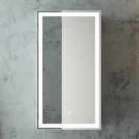 Зеркало-шкаф Art&Max Techno 35 R с подсветкой, белое