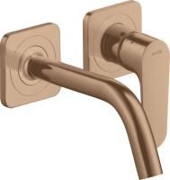 Смеситель для раковины Axor Citterio M 34113310 шлифованное красное золото