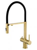 Смеситель для кухни Wonzon & Woghand WW-88458009-BG c подключением фильтра