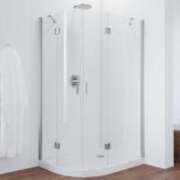 Душевой уголок Vegas Glass AFS-F 120*90 08 01 R профиль глянцевый хром, стекло прозрачное