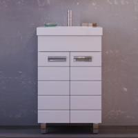 Тумба с раковиной Raval Kub 50 белая, напольная