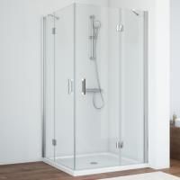 Душевой уголок Vegas Glass AFA 110 08 01 профиль глянцевый хром, стекло прозрачное