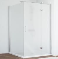 Душевой уголок Vegas Glass AFP-Fis 120*110 07 10 R профиль матовый хром, стекло сатин