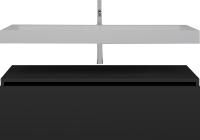 Тумба с раковиной Armadi Art Flat 120 подвесная, антрацит матовый