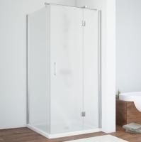 Душевой уголок Vegas Glass AFP-Fis 80 08 10 R профиль глянцевый хром, стекло сатин