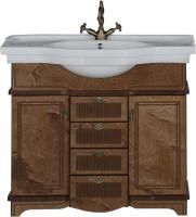 Тумба под раковину Aquanet Луис 100 NEW темный орех