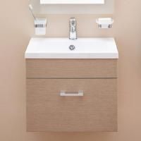 Тумба с раковиной Aquanet Нота 40 светлый дуб
