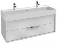 Тумба с раковиной Jacob Delafon Vivienne 120 белая, ручки хром