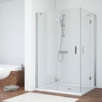 Душевой уголок Vegas Glass AFA-F 120*90 08 01 L профиль глянцевый хром, стекло прозрачное