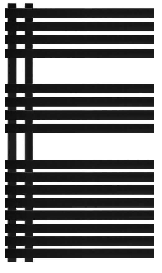 Полотенцесушитель электрический Secado Коредо 120/7/700 R, черный матовый Полотенцесушитель электрический Secado Коредо 120/7/700 R, черный матовый