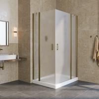 Душевой уголок Vegas Glass EFA-F LUX 110*90 05 10 R профиль бронза, стекло сатин