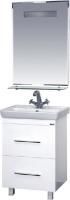 Мебель для ванной Misty Елена 55 белая, с 2-мя ящиками